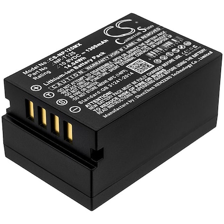 Bsc Preferred Fujifilm GFX 50S Medium Format GFX 1300mAh Camera Replacement Battery CS-NP125MX